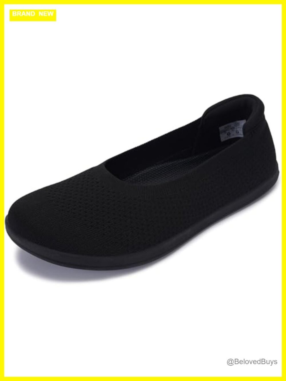 Women's Wide Toe Box Barefoot Ballet Flats Knit Breathable